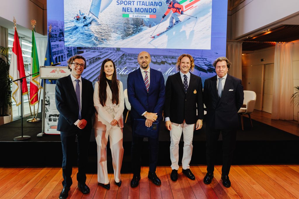 Pr Andrea Carteny, Pr Francesca Lenzi, Diego Nargiso, Massimiliano Mordenti and Pr Giorgio Meneschincheri.