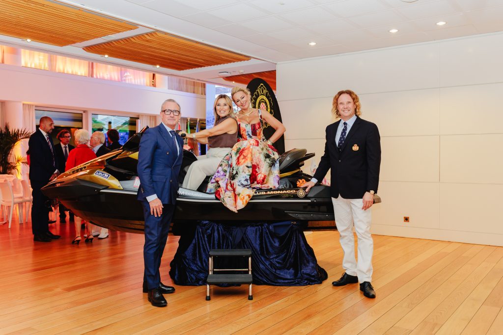 Paolo Tricotti, Honorary Consul of Chile in Monaco, H.E. Ambassador Manuela Ruosi, Erminia Fezia Mordenti, and Massimiliano Mordenti.